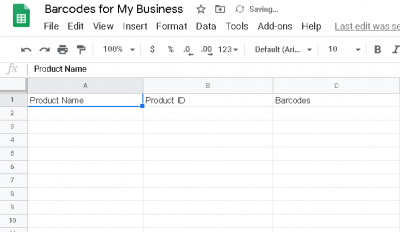 How to Create a Barcode In Google Sheets &amp; Microsoft Excel - Barcode Blog