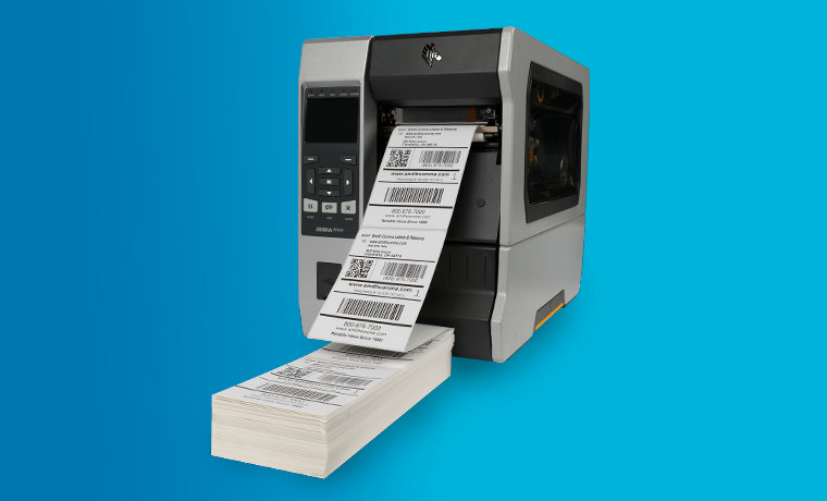 How To Load Fanfold Labels into a Zebra ZT610 - Barcode Blog