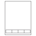 2" x 1" White Integrated Form Sheet Labels - 4 Labels Per Sheet