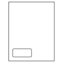 3.5" x 1.5" White Integrated Form Sheet Labels - 1 Label Per Sheet