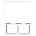 3.5" x 2.75" White Integrated Form Sheet Labels - 2 Labels Per Sheet