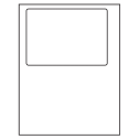 6.8125" x 4.75" White Integrated Form Sheet Labels - 1 Label Per Sheet