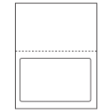 7.375" x 4.5" White Integrated Form Sheet Labels - 1 Label Per Sheet