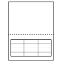 2.54" x 0.78" White Integrated Form Sheet Labels - 12 Labels Per Sheet