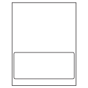 8" x 3.5" White Integrated Form Sheet Labels - 1 Label Per Sheet