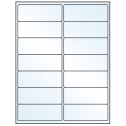 4" x 1.5" Crystal Clear Rectangular Sheet Labels