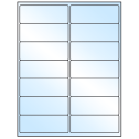 4" x 1.5" White Premium High Gloss Rectangular Sheet Labels
