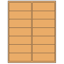 4" x 1.5" Pastel Orange Rectangular Sheet Labels