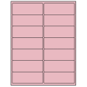 4" x 1.5" Pastel Pink Rectangular Sheet Labels