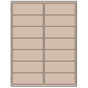4" x 1.5" Pastel Tan Rectangular Sheet Labels
