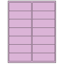 4" x 1.5" Pastel Purple Rectangular Sheet Labels