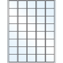 1.5" x 1.35" Crystal Clear Rectangular Sheet Labels