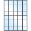 1.5" x 1.35" White Premium High Gloss Rectangular Sheet Labels