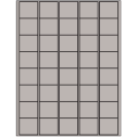 1.5" x 1.35" Gray Rectangular Sheet Labels