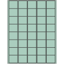 1.5" x 1.35" Pastel Green Rectangular Sheet Labels