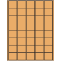 1.5" x 1.35" Pastel Orange Rectangular Sheet Labels