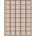 1.5" x 1.35" Pastel Tan Rectangular Sheet Labels