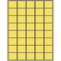 1.5" x 1.35" Pastel Yellow Rectangular Sheet Labels