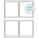 4" x 4.5" Photo Gloss Rectangular Sheet Labels