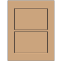 6" x 4" Brown Kraft Rectangular Sheet Labels