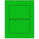6" x 4" Fluorescent Green Rectangular Sheet Labels