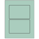 6" x 4" Pastel Green Rectangular Sheet Labels