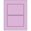 6" x 4" Pastel Purple Rectangular Sheet Labels