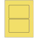 6" x 4" Pastel Yellow Rectangular Sheet Labels