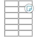 4" x 1.625" White Rectangular Sheet Labels - Removable Adhesive
