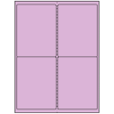 4" x 5" Pastel Purple Rectangular Sheet Labels