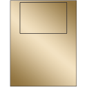 6" x 4" Gold Foil Rectangular Sheet Labels