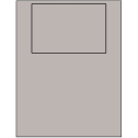 6" x 4" Gray Rectangular Sheet Labels