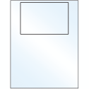 6" x 4" White Mid Gloss Rectangular Sheet Labels