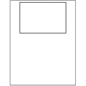 6" x 4" White Matte Litho Rectangular Sheet Labels