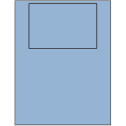 6" x 4" Pastel Blue Rectangular Sheet Labels