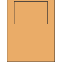 6" x 4" Pastel Orange Rectangular Sheet Labels