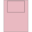 6" x 4" Pastel Pink Rectangular Sheet Labels