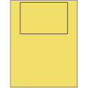 6" x 4" Pastel Yellow Rectangular Sheet Labels