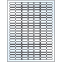 1" x 0.375" Crystal Clear Rectangular Sheet Labels