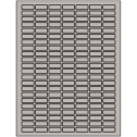 1" x 0.375" Gray Rectangular Sheet Labels