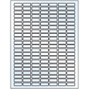 1" x 0.375" White Mid Gloss Rectangular Sheet Labels