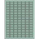 1" x 0.375" Pastel Green Rectangular Sheet Labels