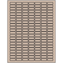 1" x 0.375" Pastel Tan Rectangular Sheet Labels