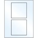4.5" x 4.5" Crystal Clear Square Sheet Labels