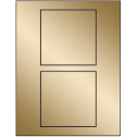 4.5" x 4.5" Gold Foil Square Sheet Labels