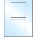 4.5" x 4.5" White Premium High Gloss Square Sheet Labels