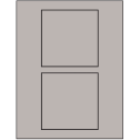 4.5" x 4.5" Gray Square Sheet Labels