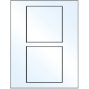 4.5" x 4.5" White Mid Gloss Square Sheet Labels
