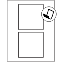 4.5" x 4.5" Blockout Square Sheet Labels