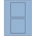 4.5" x 4.5" Pastel Blue Square Sheet Labels